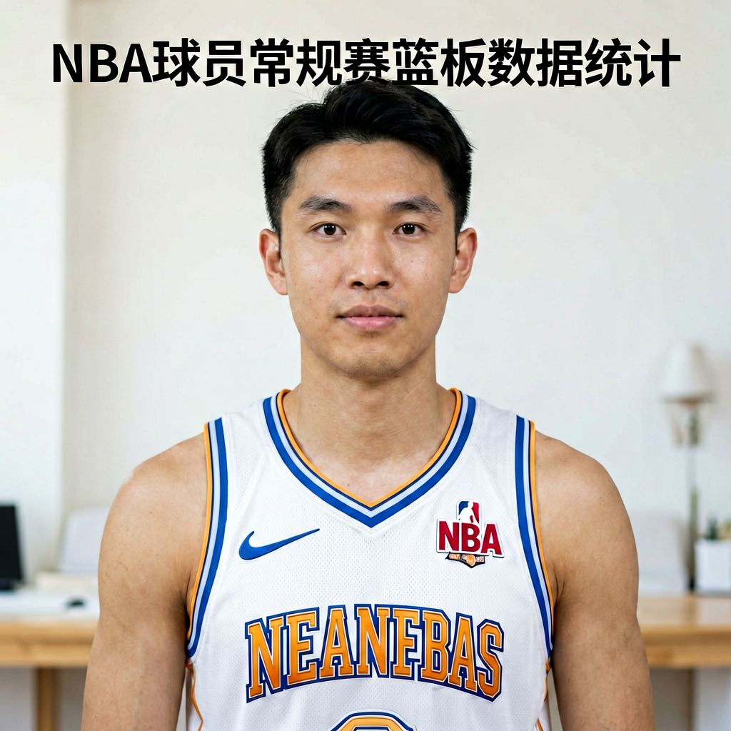 NBA球员常规赛篮板数据统计面板，展示篮板领跑者数据